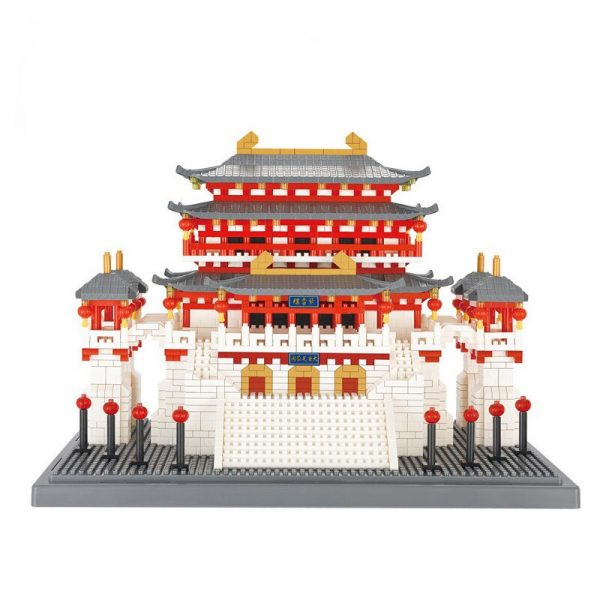 YZ 087 World Architecture China Ancient Lotus Pavilion Palace Model Mini Diamond Blocks Bricks Building Toy 1 - LOZ™ MINI BLOCKS