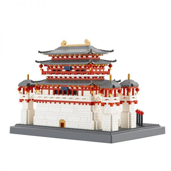 YZ 087 World Architecture China Ancient Lotus Pavilion Palace Model Mini Diamond Blocks Bricks Building Toy 2 - LOZ™ MINI BLOCKS