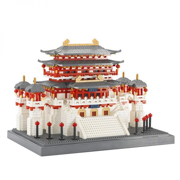 YZ 087 World Architecture China Ancient Lotus Pavilion Palace Model Mini Diamond Blocks Bricks Building Toy 5 - LOZ™ MINI BLOCKS