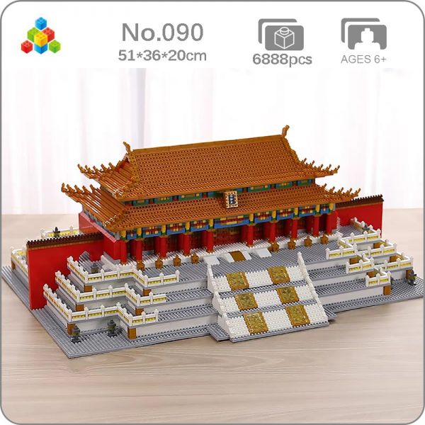YZ 090 World Architecture Imperial Palace Hall of Preserving Harmony Mini Diamond Blocks Bricks Building Toy - LOZ™ MINI BLOCKS
