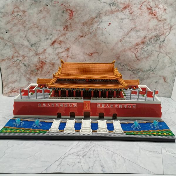 YZ 100 World Architecture Tiananmen Square Flag River Bridge Model Mini Diamond Blocks Bricks Building Toy 4 - LOZ™ MINI BLOCKS
