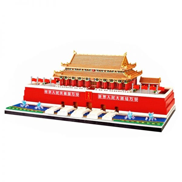 YZ 100 World Architecture Tiananmen Square Flag River Bridge Model Mini Diamond Blocks Bricks Building Toy 5 - LOZ™ MINI BLOCKS