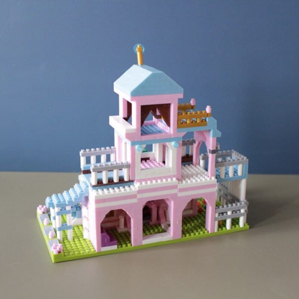 YZ Architecture Princess Dream Castle Palace Park in Sea Scenery DIY Mini Diamond Blocks Bricks Building 3 - LOZ™ MINI BLOCKS