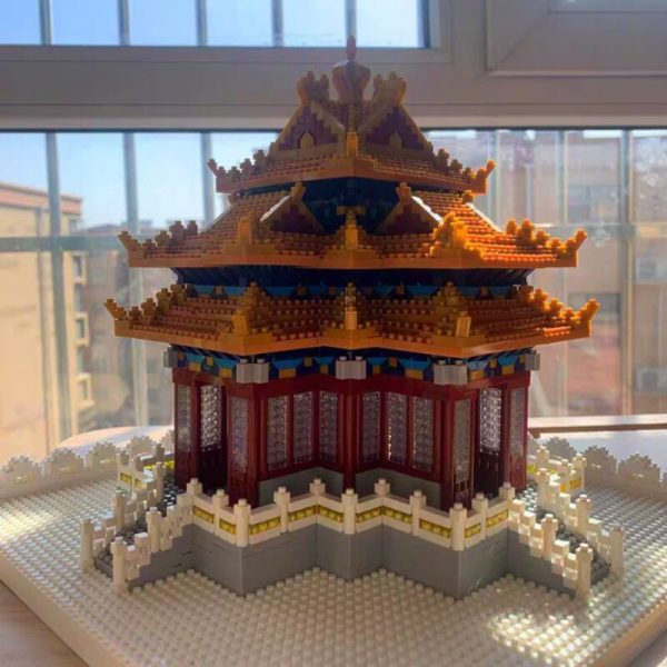 YZ Architecture Turret of Imperial Palace Museum Ancient Tower Model Mini Diamond Blocks Bricks Building Toy 3 - LOZ™ MINI BLOCKS
