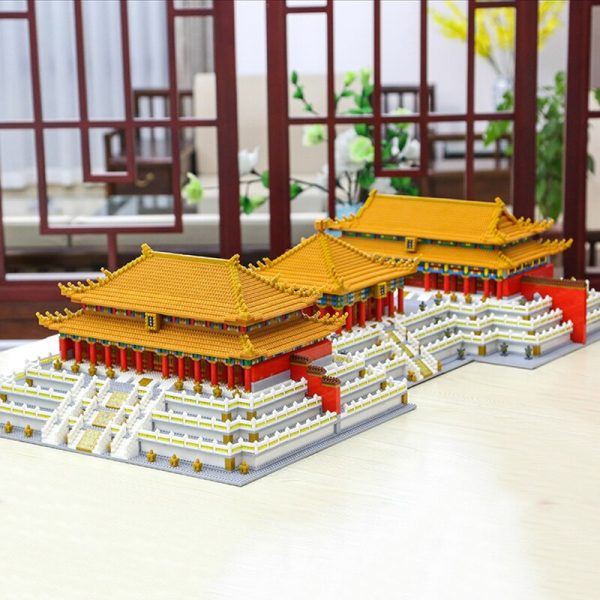 YZ World Architecture Imperial Palace Hall of Supreme Central Preserving Harmony Mini Diamond Blocks Bricks Building 1 - LOZ™ MINI BLOCKS