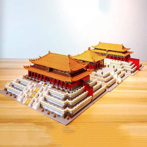 YZ World Architecture Imperial Palace Hall of Supreme Central Preserving Harmony Mini Diamond Blocks Bricks Building 3 - LOZ™ MINI BLOCKS
