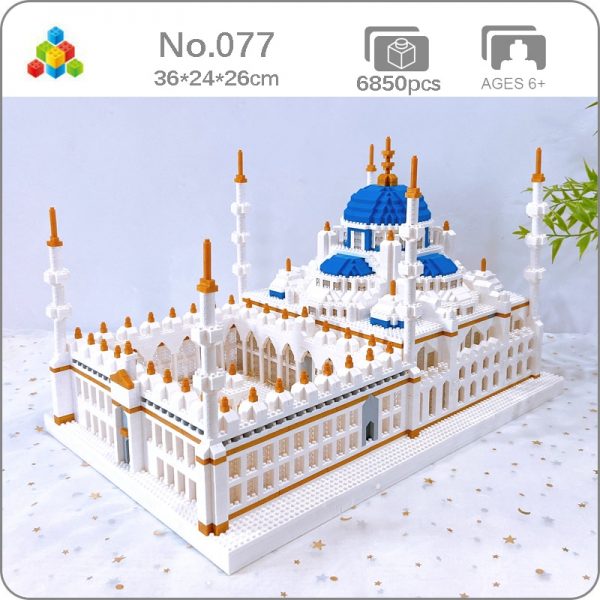 YZ World Architecture Romantic Turkey Dome Blue Mosque Church Castle Mini Diamond Blocks Bricks Building Toy - LOZ™ MINI BLOCKS