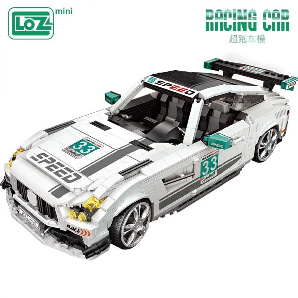 loz building blocks super running car model mini small particle assembly toy puzzle adult boy - LOZ™ MINI BLOCKS
