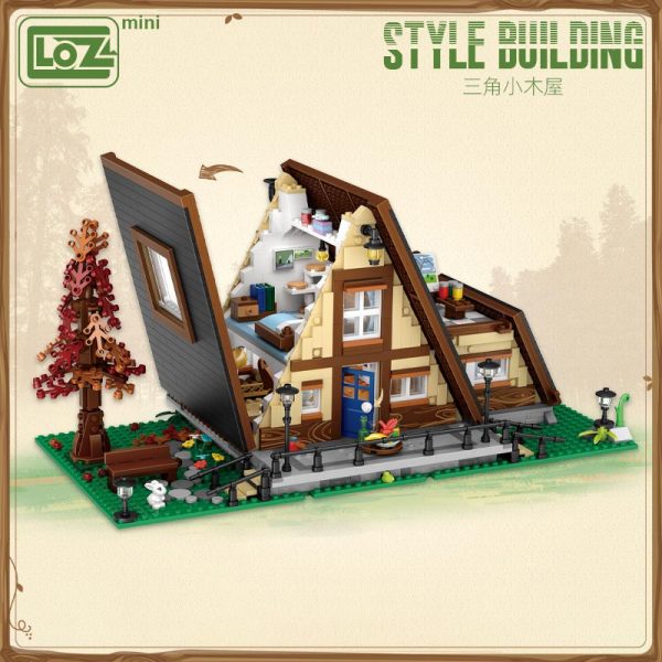 loz building blocks triangle cabin mini small particle assembling toy puzzle inserting ornaments for adults 1 - LOZ™ MINI BLOCKS