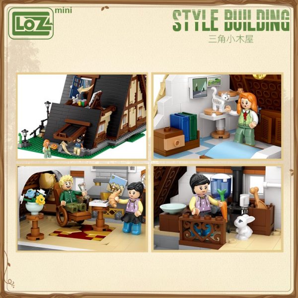 loz building blocks triangle cabin mini small particle assembling toy puzzle inserting ornaments for adults 5 - LOZ™ MINI BLOCKS