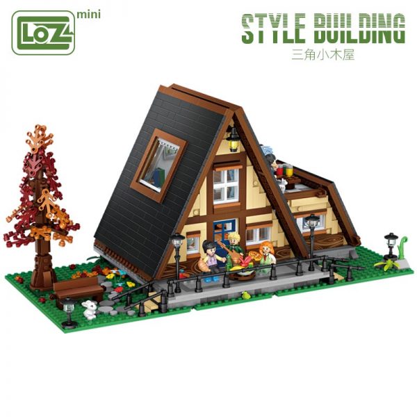 loz building blocks triangle cabin mini small particle assembling toy puzzle inserting ornaments for adults - LOZ™ MINI BLOCKS